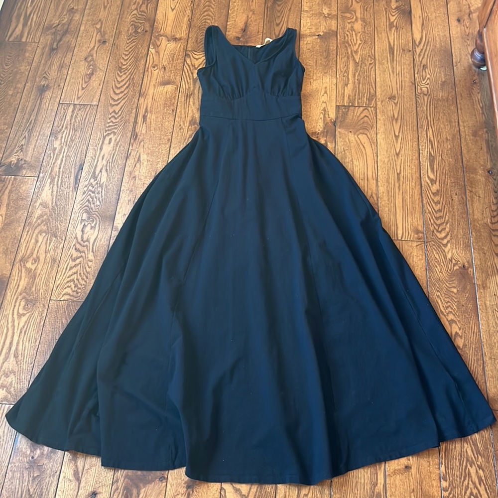 EUC Eshakti Custom Sleeveless Maxi Dress Cotton/Spandex- Size M-8